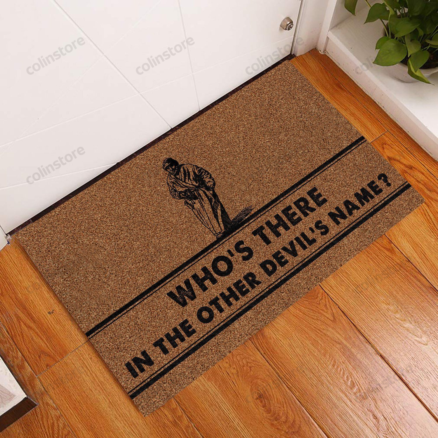 Whos There William Shakespeare Doormat Welcome Mat