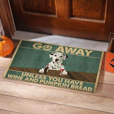 Wine And Pumpkin Bread Funny Outdoor Indoor Wellcome Doormat