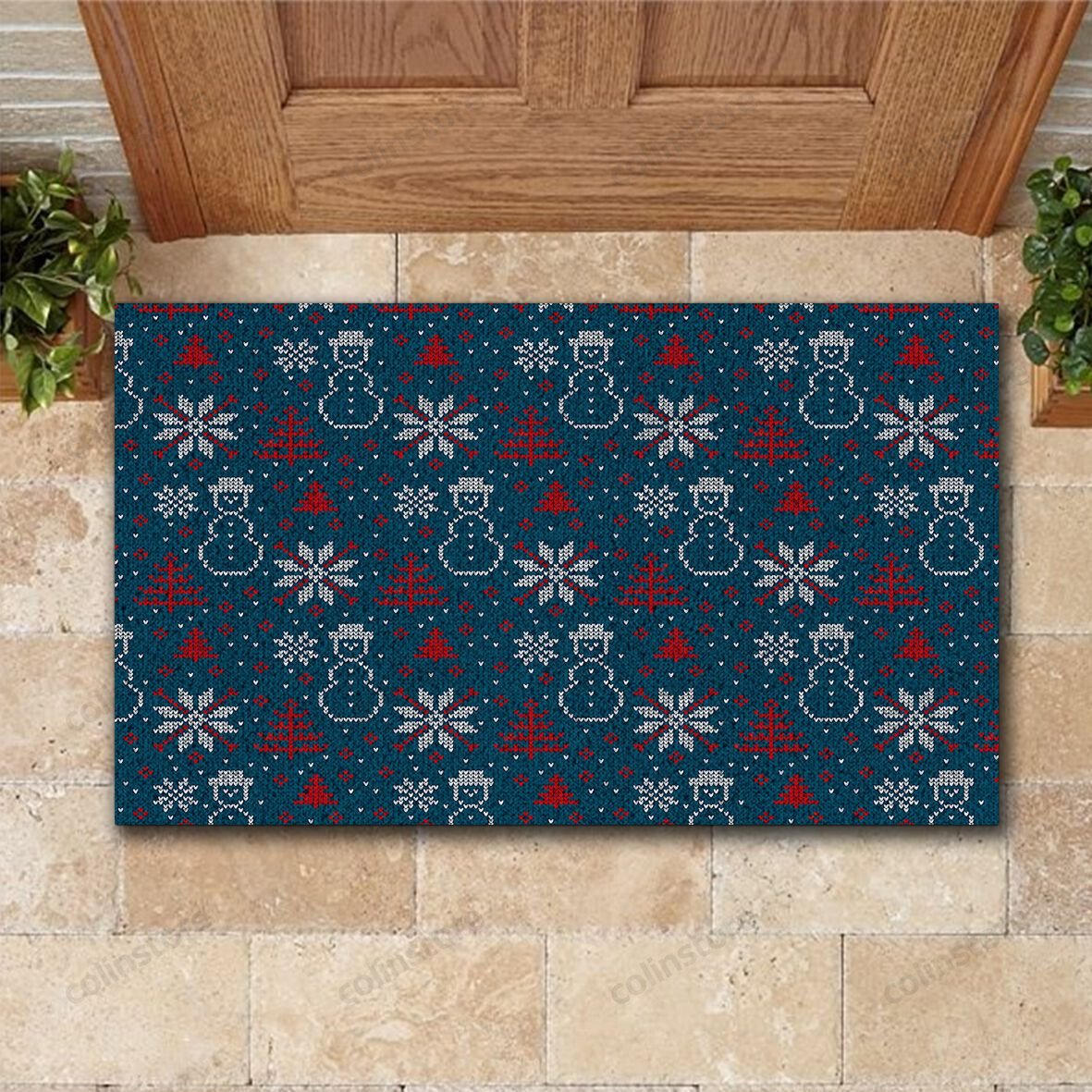 Winter Is Coming Doormat Merry Christmas Doormat -ghepten-d01bc9j