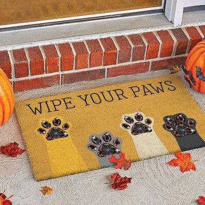 Wipe Your Paws Funny Outdoor Indoor Wellcome Doormat