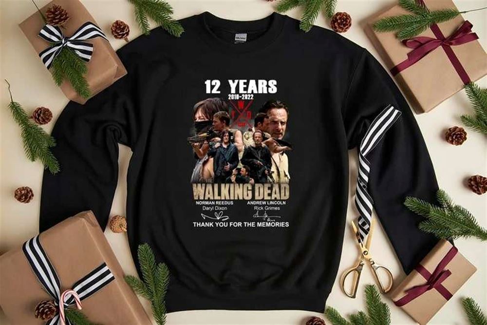 12 Years 2010-2022 The Walking Dead Thank You For The Memories Shirt