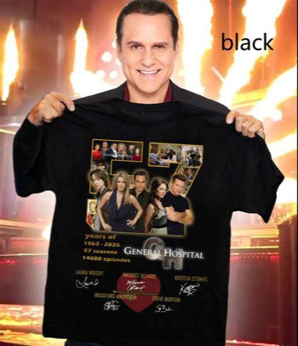 57 Years Of General Hospital Signatures T Shirt Merch