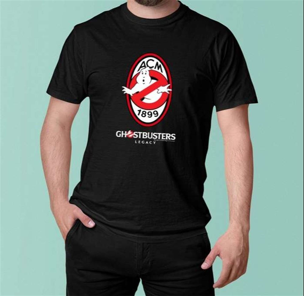 Ac Milan Black Ghostbusters T-shirt