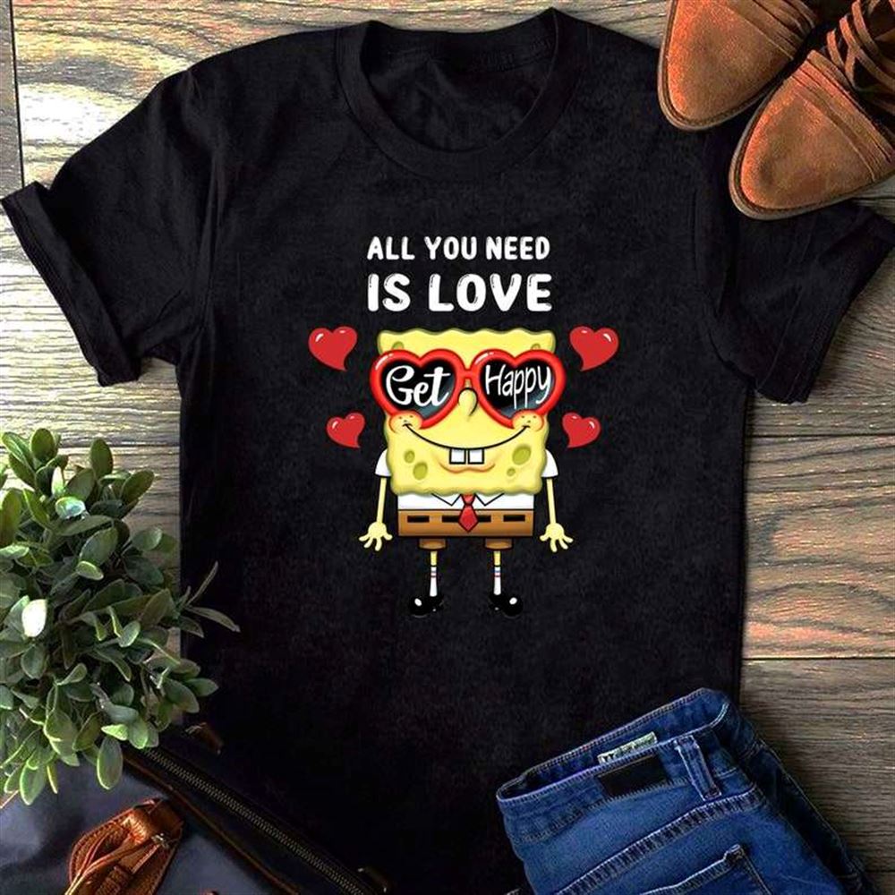 All You Need Is Love Spongebob T-shirt