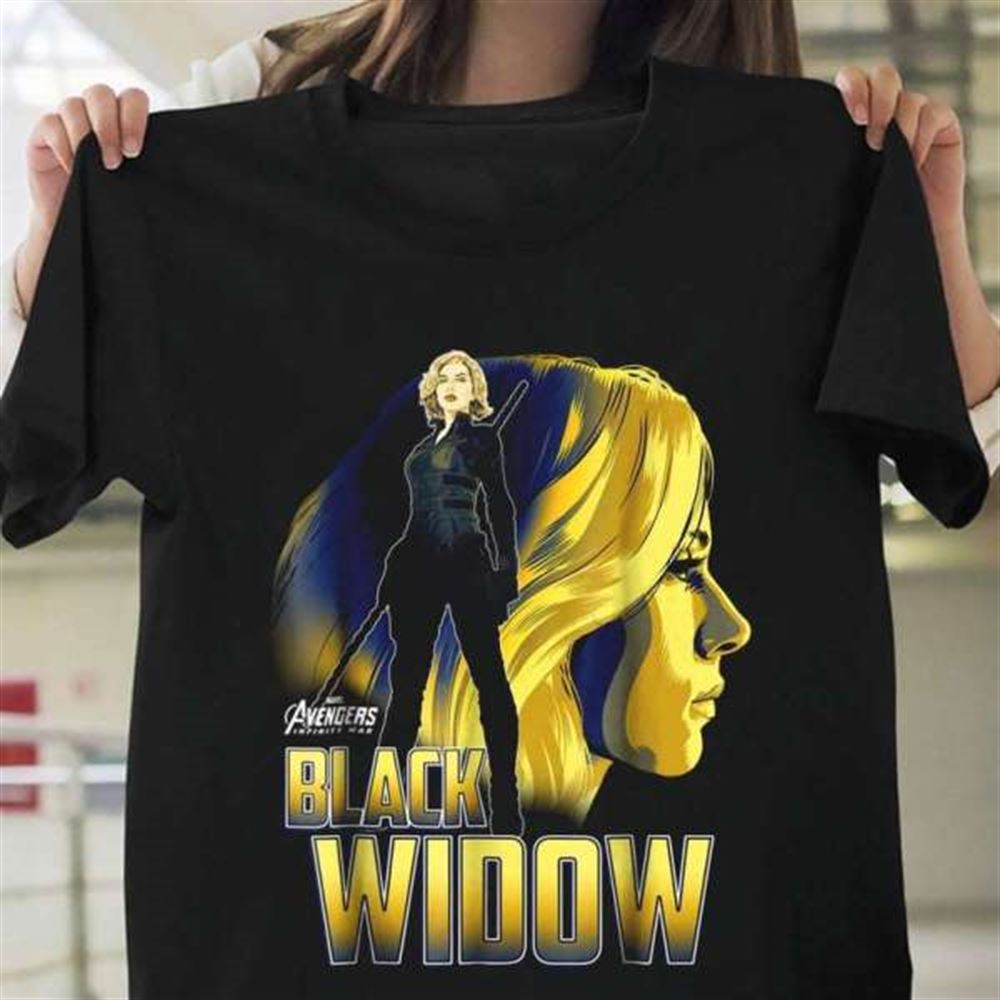 Black Widow Profile Marvel Infinity War T Shirt Merch