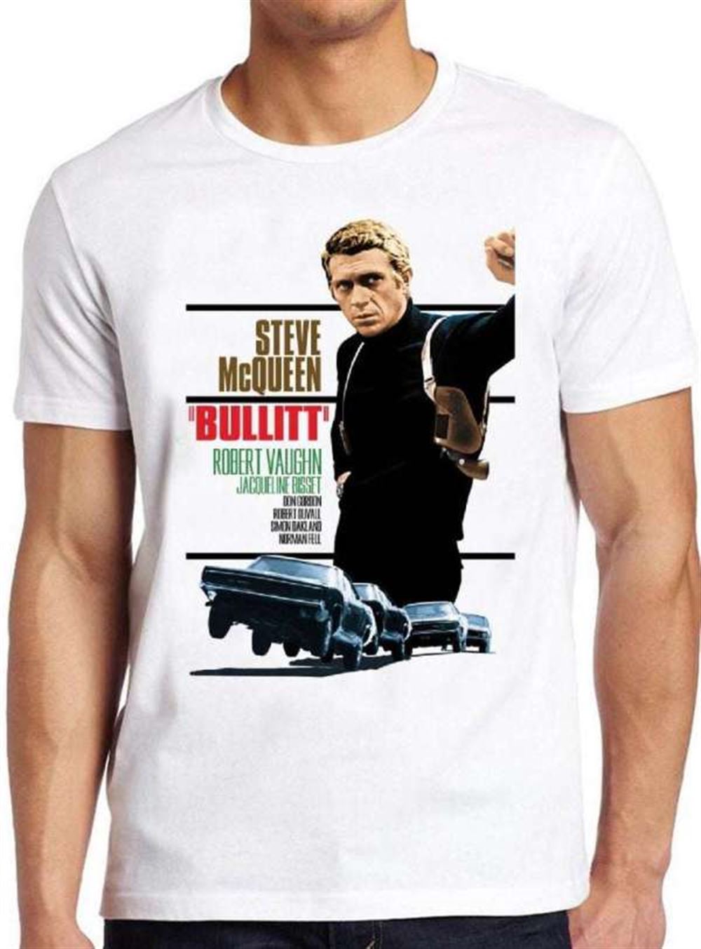 Bullitt Steve Mcqueen Poster T Shirt Merch