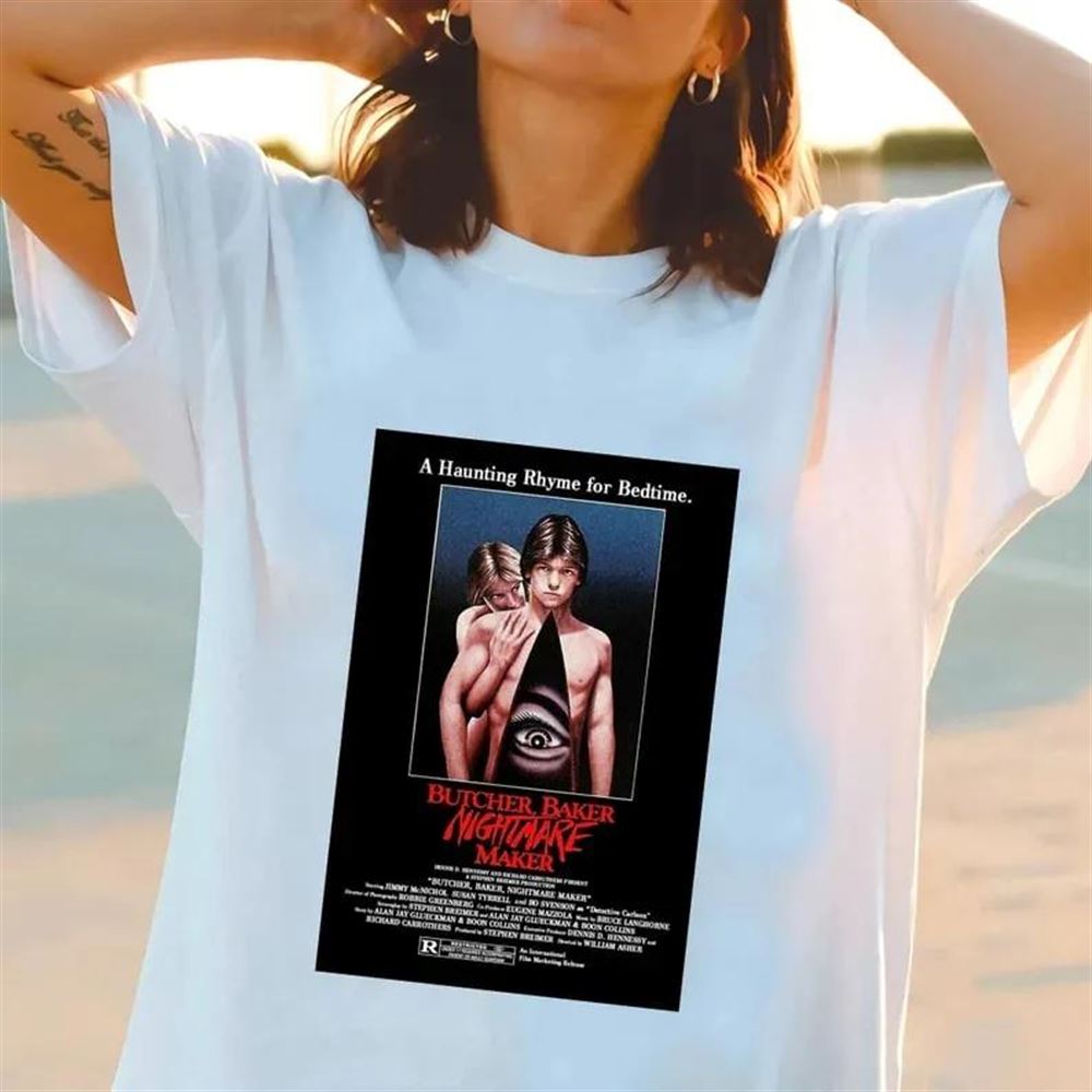 Butcher Baker Nightmare Maker Scream Movie T-shirt