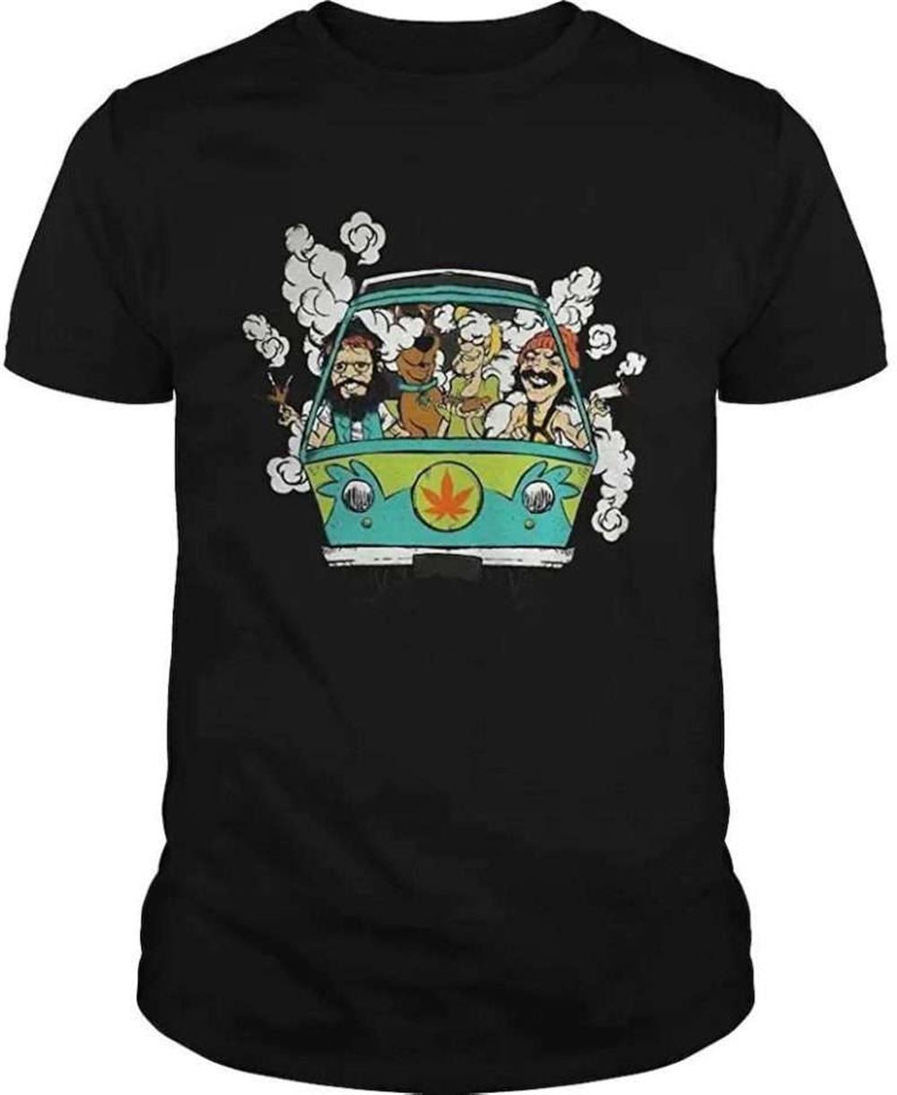 Cheech And Chong With Scooby Doo Smoke Unisex T-shirt