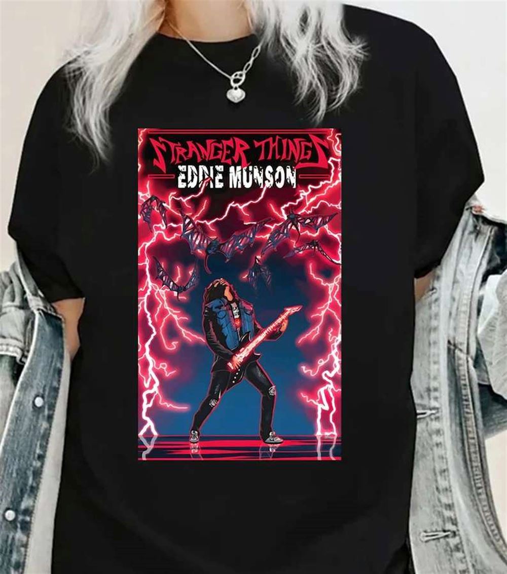 Eddie Munson Stranger Things Play Guitar T-shirt