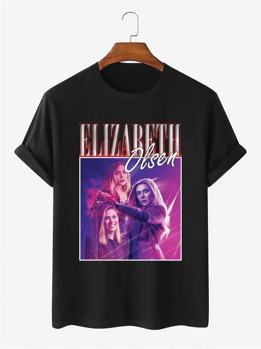 Elizabeth Olsen Vintage Retro 90s T-shirt