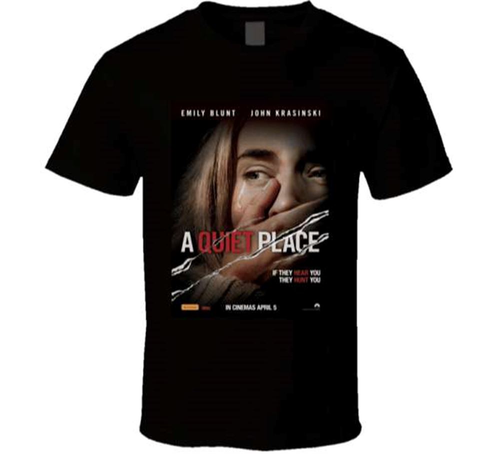 Emily Blunt A Quiet Place Movie T Shirt Merch