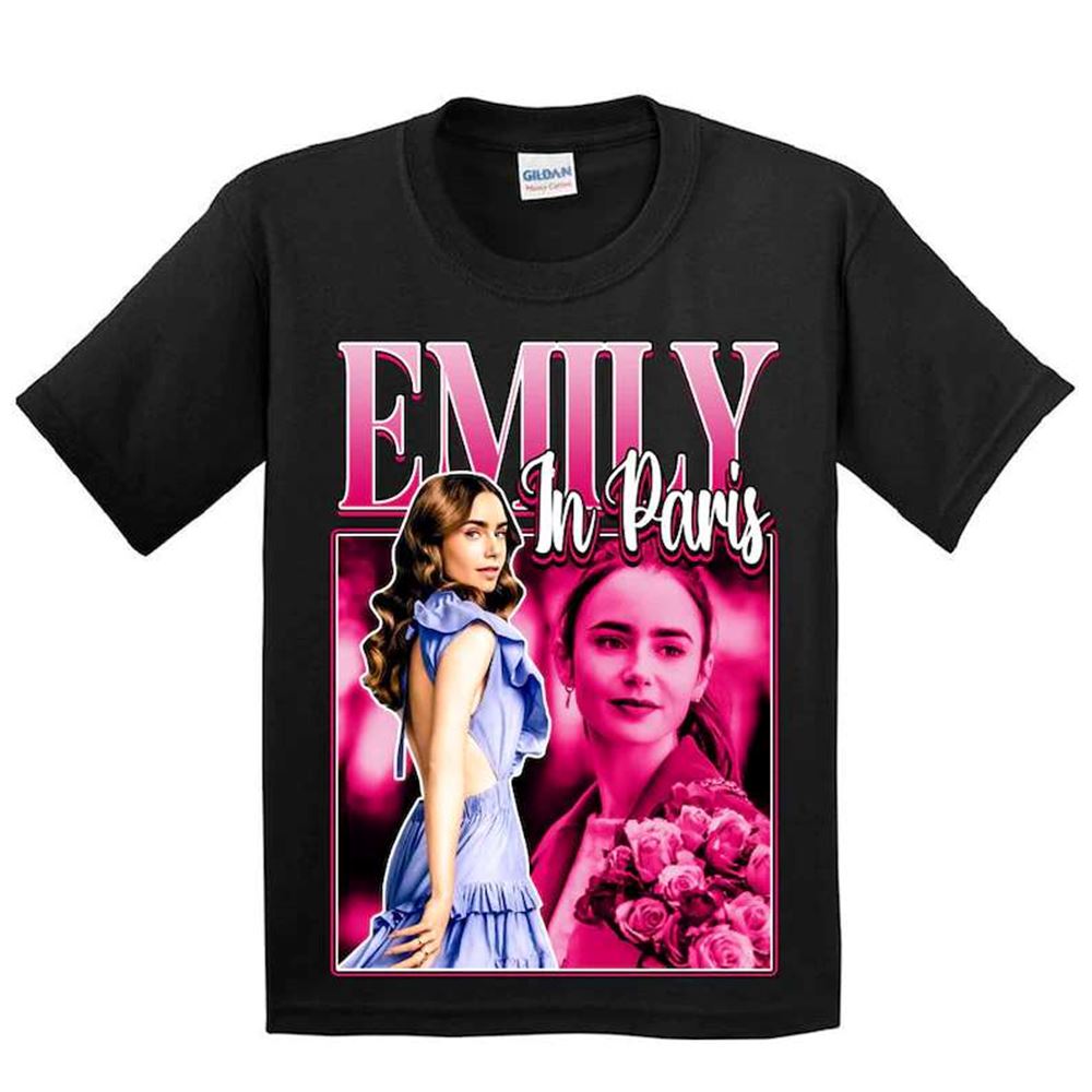 Emily In Paris Comedy Vintage Black T Shirt