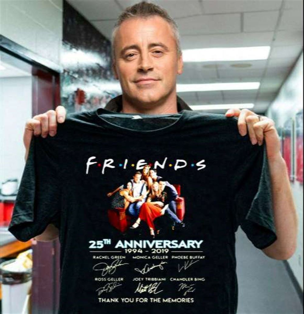 Friends 25th Anniversary Thank You For The Memories Signatures T Shirt Merch