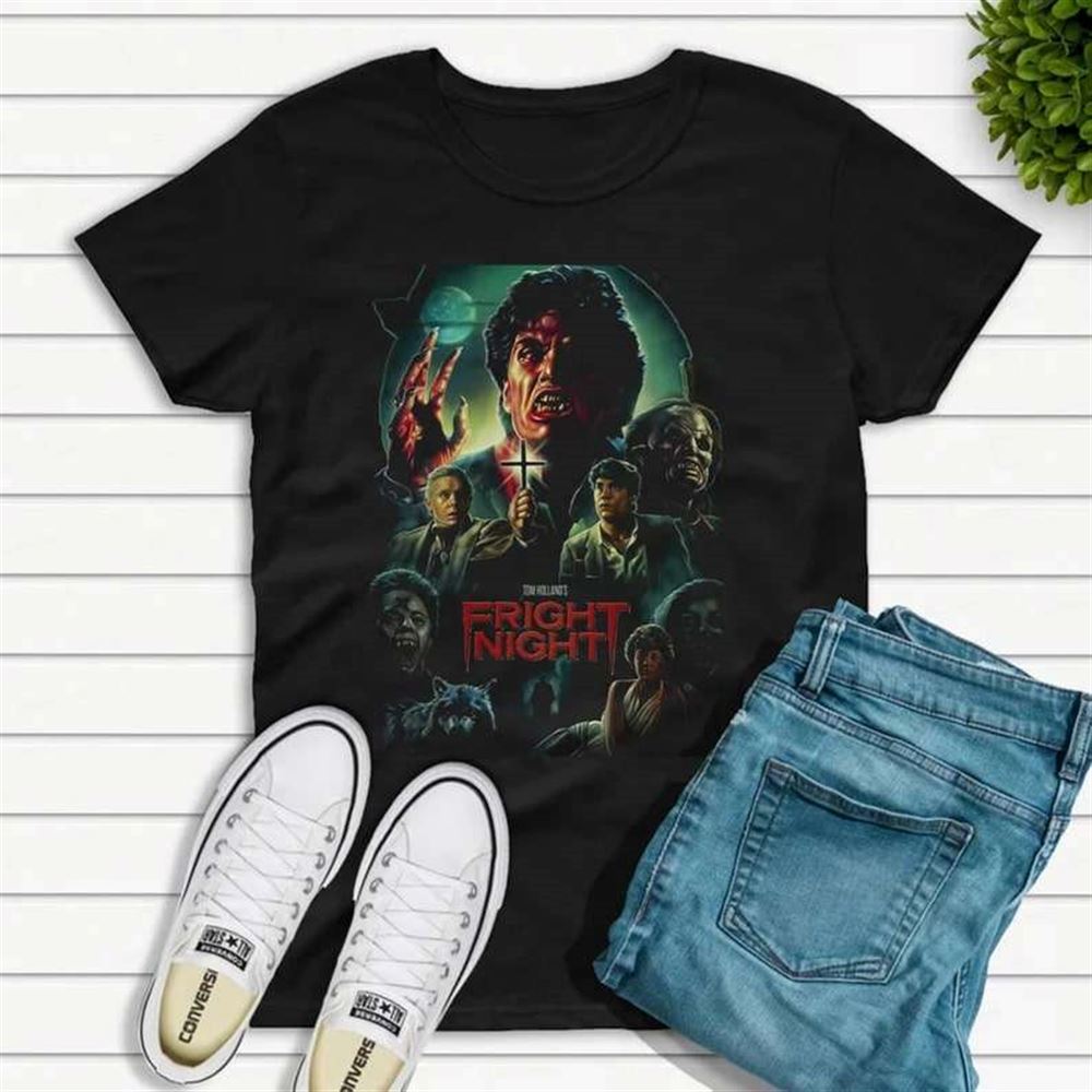 Fright Night 80s Horror Movie Poster T-shirt