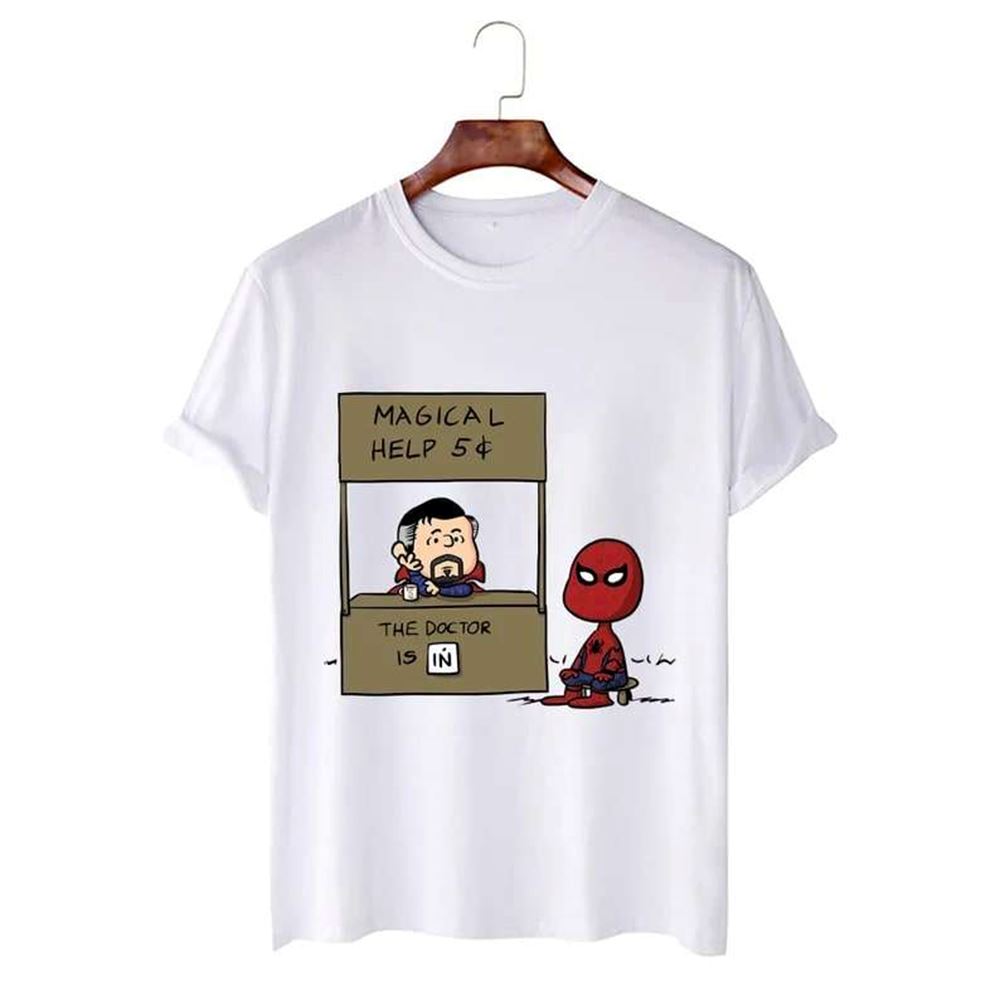 Funny Doctor Stranger And Spiderman Unisex T-shirt