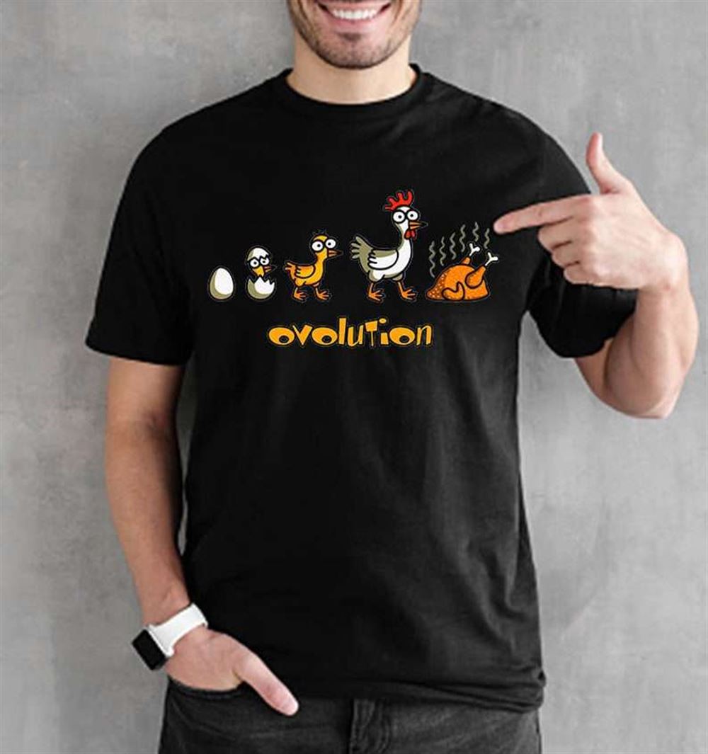 Funny Evolution Chickent-shirt