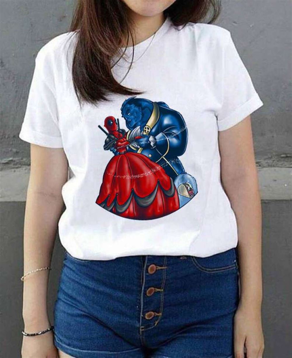 Funny Marvel Booty And The Beast Parody Beauty And The Beast T-shirt