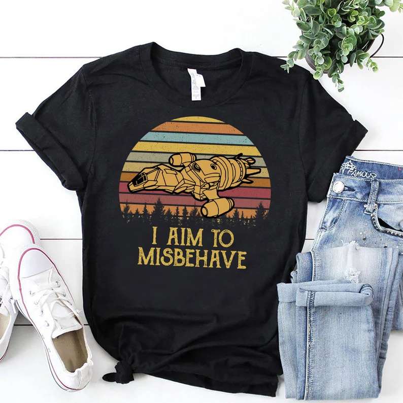 I Aim To Misbehave T-shirt