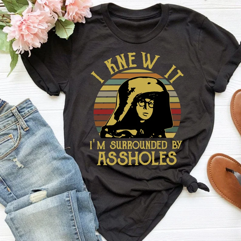 I Knew It Im Surrounded By Assholes Dark Helmet Spaceballs T-shirt