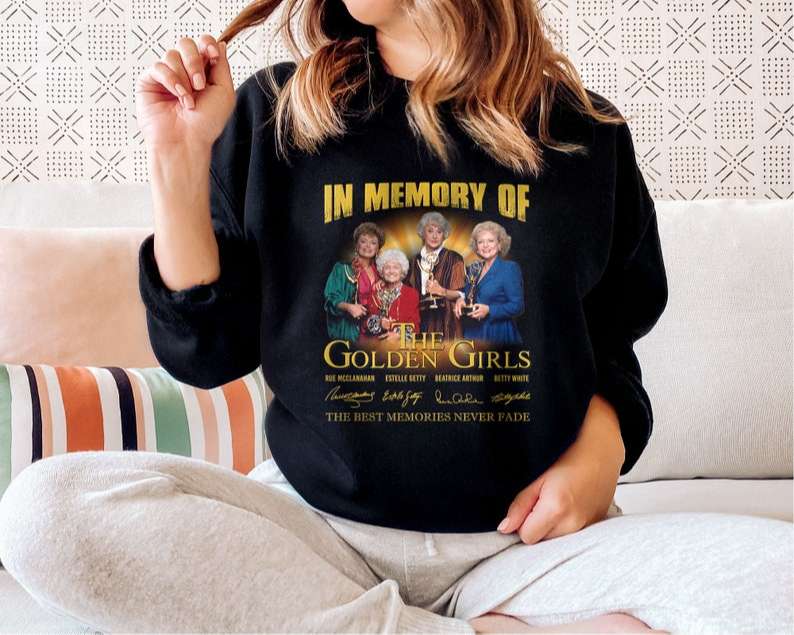 In Memory Of Golden Girls Signatures T Shirt Merch