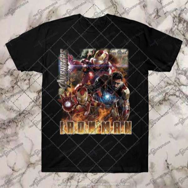 Iron Man Tony Stark Robert Downey Jr Unisex Graphic T Shirt