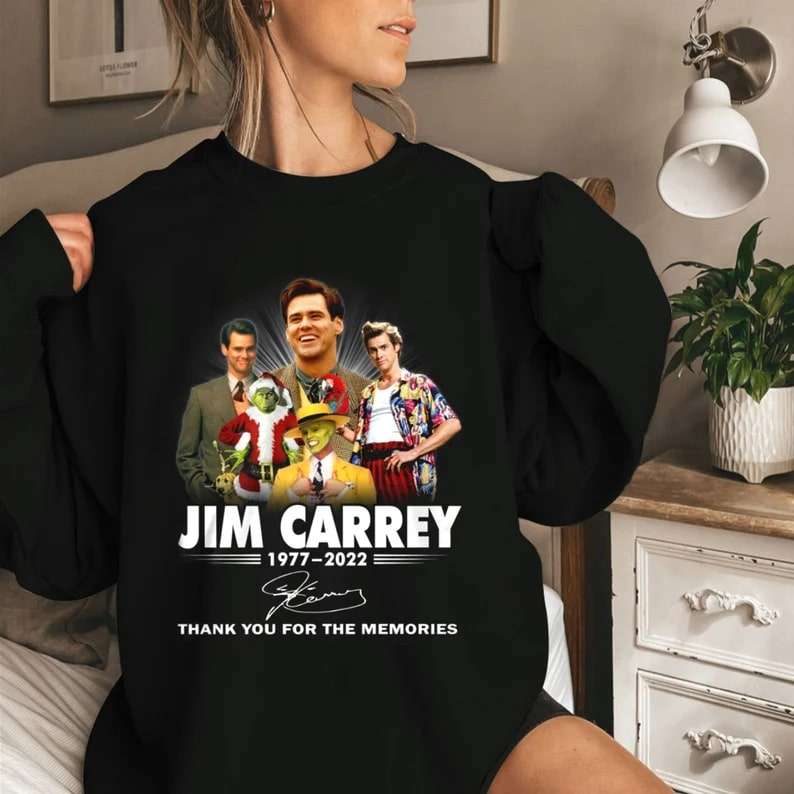 Jim Carrey Signature Thank You Momeries 1977 2022 Shirt