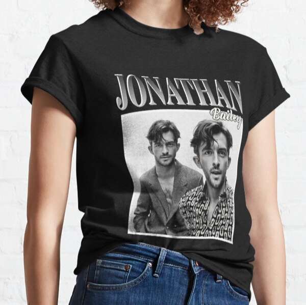 Jonathan Bailey Film Actor Bridgerton Movie T-shirt