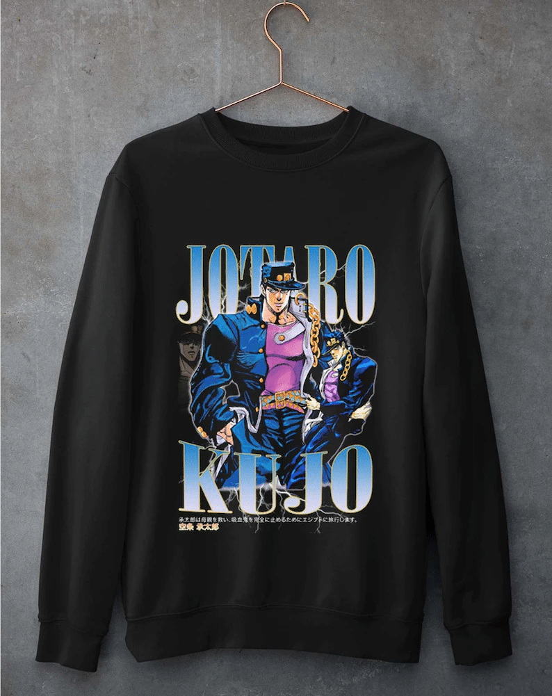 Jotaro Kujo Jojos Bizarre Adventure Vintage T Shirt Sweatshirt