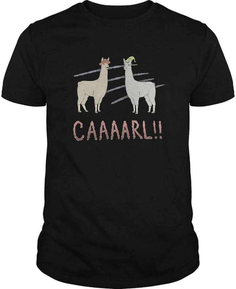 Llamas With Hats Carl Carl Paul Secret Agent Bob Film Cow Drowning Raft Unisex T Shirt