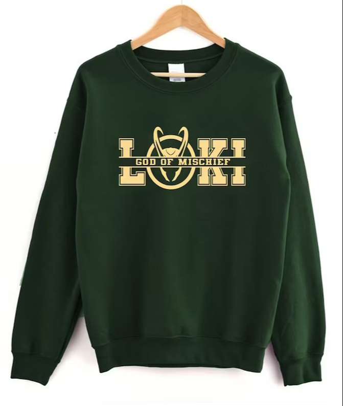 Loki God Of Mischief Sweatshirt Tom Hiddleston T Shirt