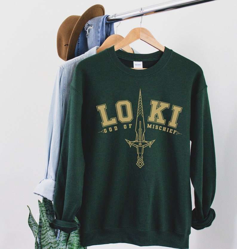 Loki God Of Mischief T Shirt Loki Laufeyson Tom Hiddleston Sweatshirt Merch