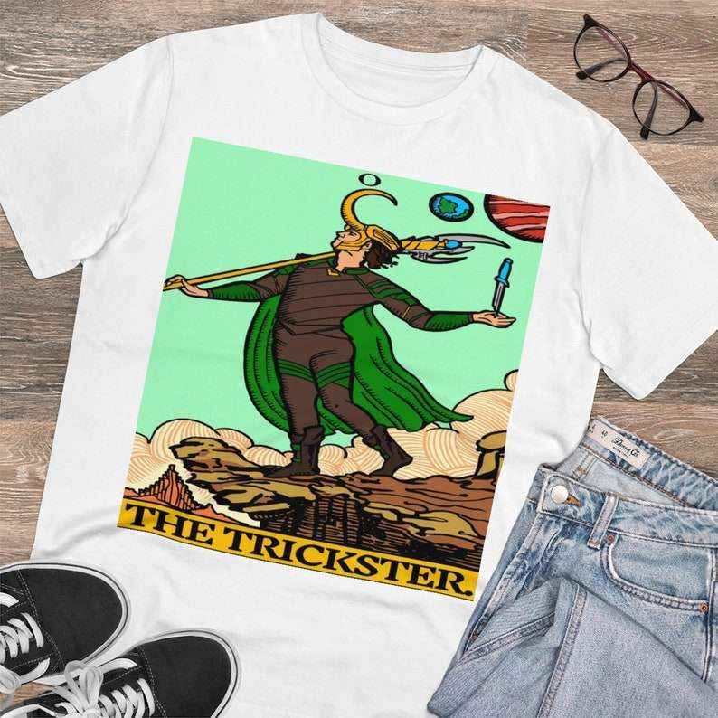 Loki The Trickster Tarot Card T-shirt