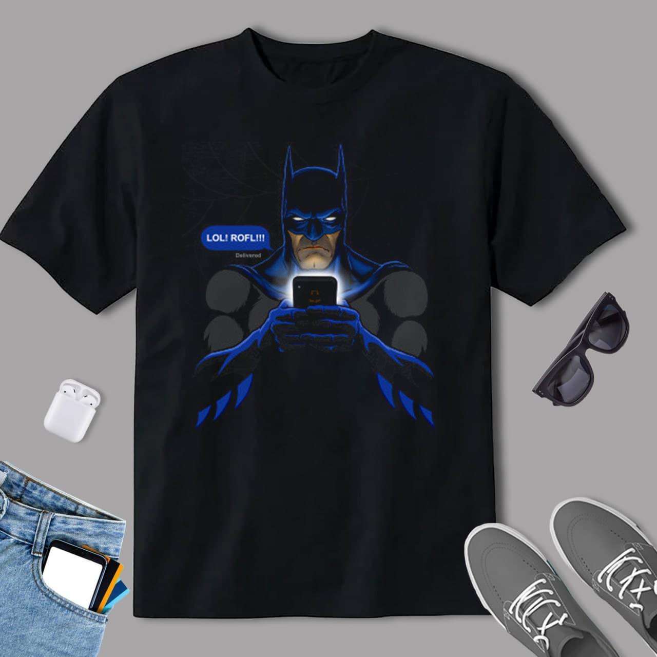 Lol Rofl Batman T Shirt