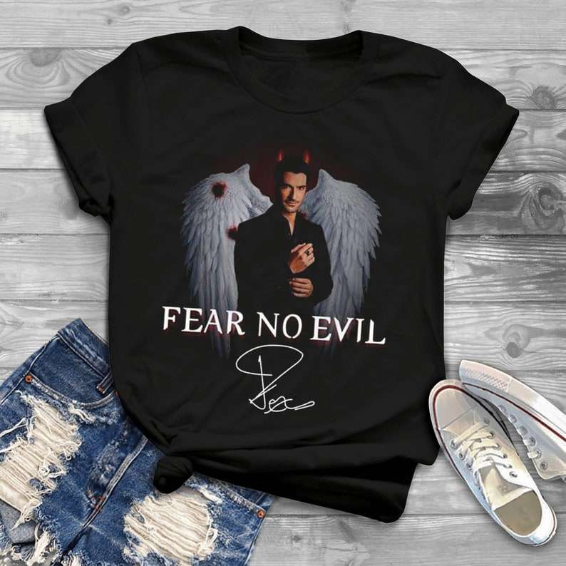 Lucifer Movies T-shirt Fear No Evil Shirt