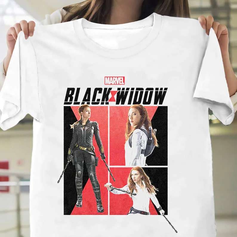 Marvel Black Widow Character Shots T-shirt