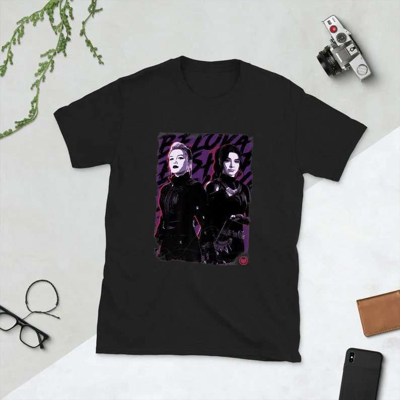 Marvel Hawkeye Yelena And Hailee Portrait T-shirt