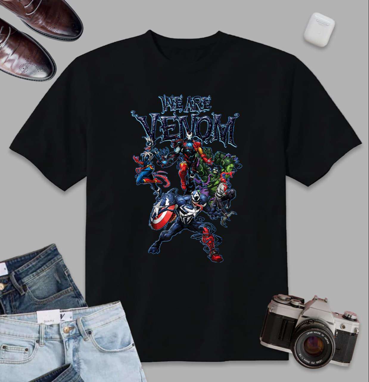 Marvel Spider Man Maximum Venom Group Shot We Are Venom T-shirt