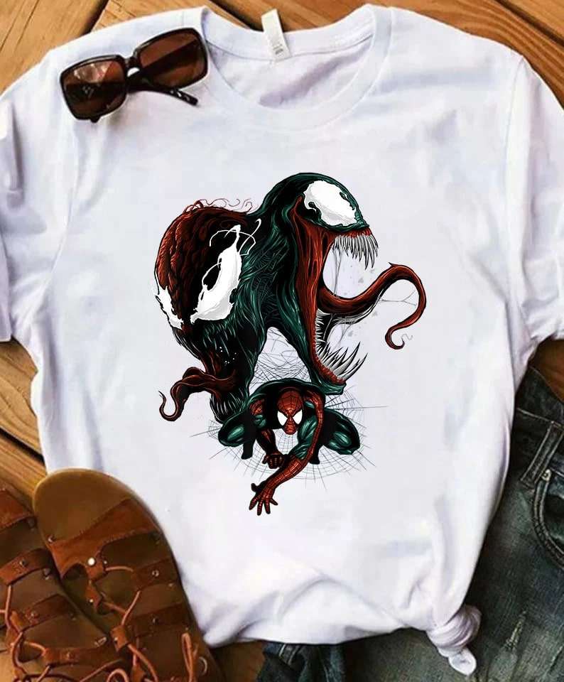 Marvel Spider Man Venom And Carnage Graphic T-shirt-trungten-v0l6y