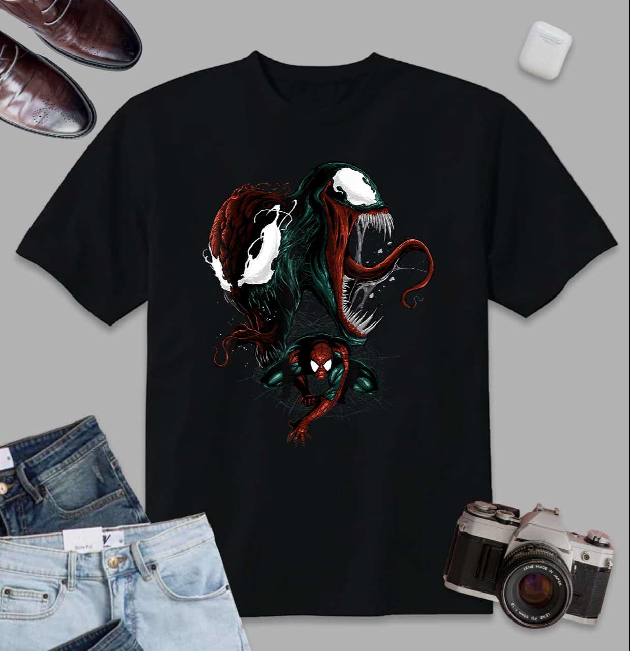 Marvel Spider Man Venom And Carnage Graphic T-shirt