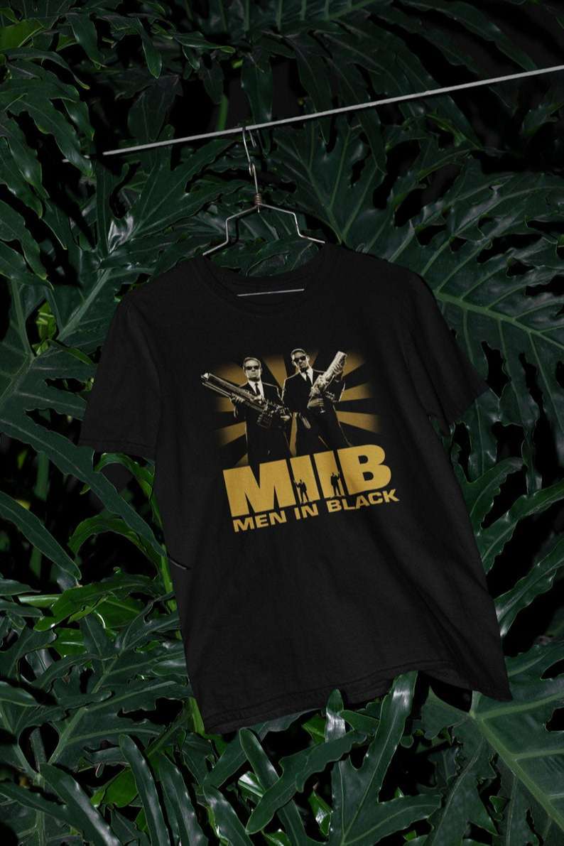 Men In Black Mib Movie Style Vintage T Shirt