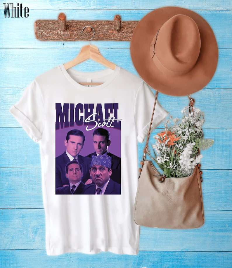 Michael Scott Homage 90s Retro Vintage T-shirt