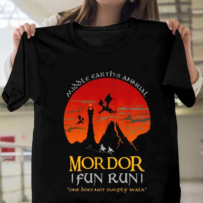 Mordor Fun Run Inspired By The Lord Of The Rings T-shirt-trungten-6sw0e