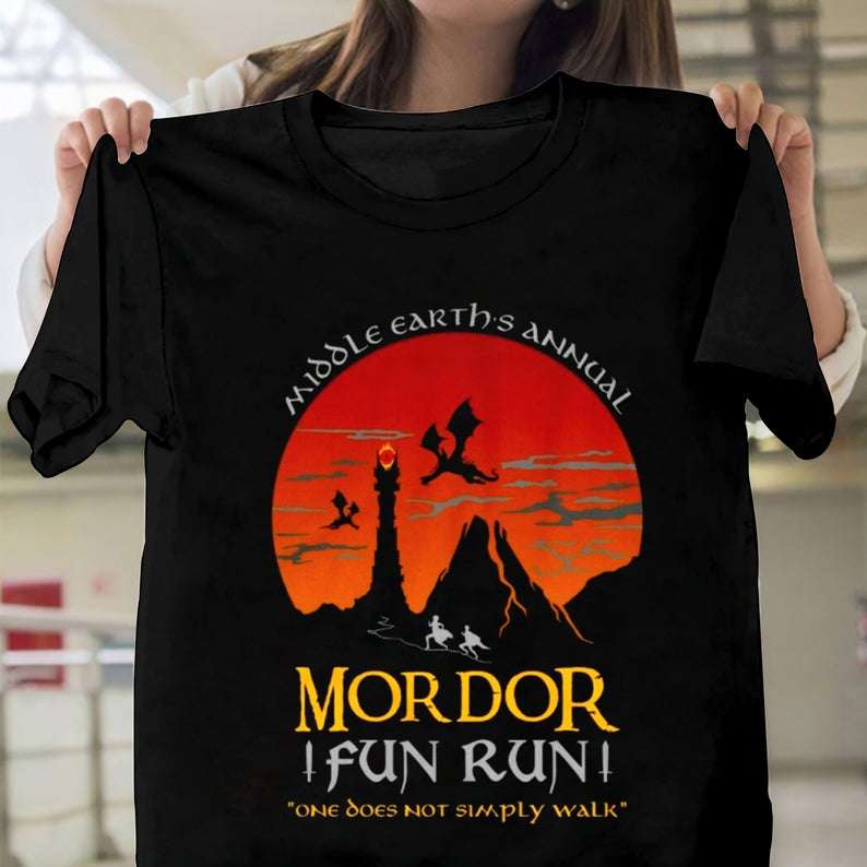 Mordor Fun Run Inspired By The Lord Of The Rings T-shirt