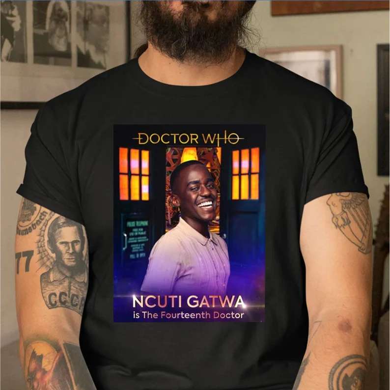 Ncuti Gatwa T-shirt Doctor Who Simpsons