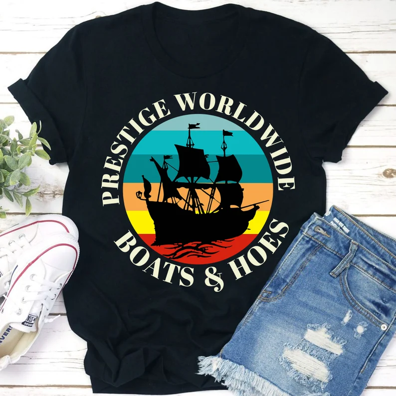 Prestige Worldwide Boats And Hoes Step Brothers T-shirt