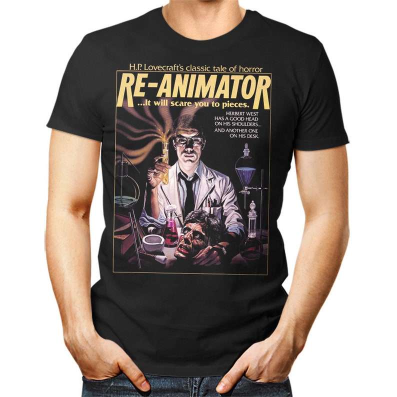 Re Animator Fantasy Horror 1980 Movie T Shirt