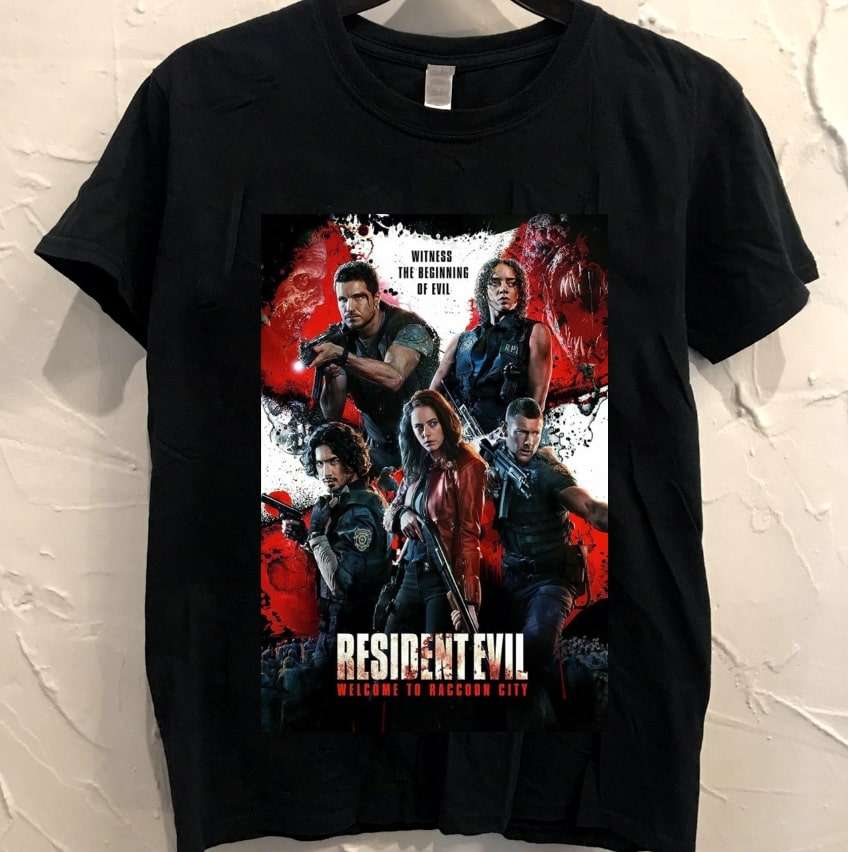 Resident Evil Welcome To Raccoon City Movie Poster Classic Black T-shirt