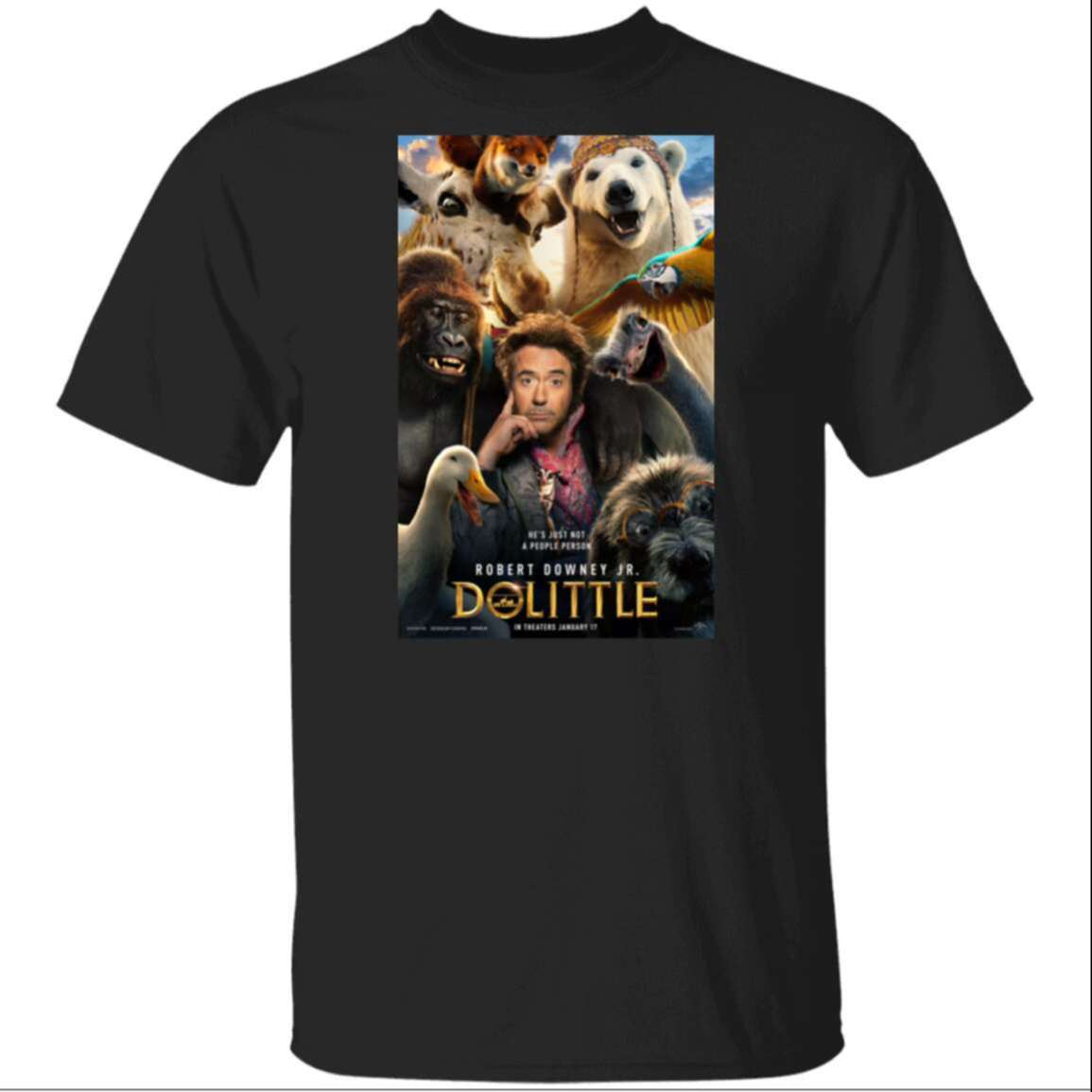 Robert Downey Jr Dolittle 2020 Movie Posters T-shirt