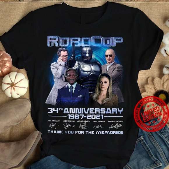 Robocop 34th Anniversary 1987-2021 T-shirt