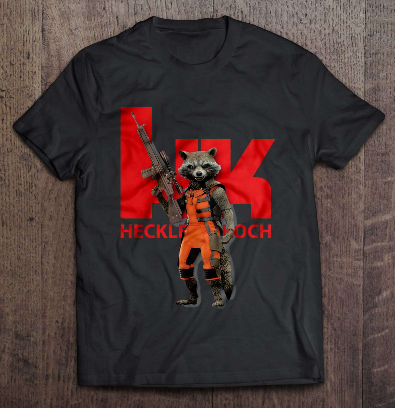 Rocket Raccoon Hk Heckler And Koch T Shirt